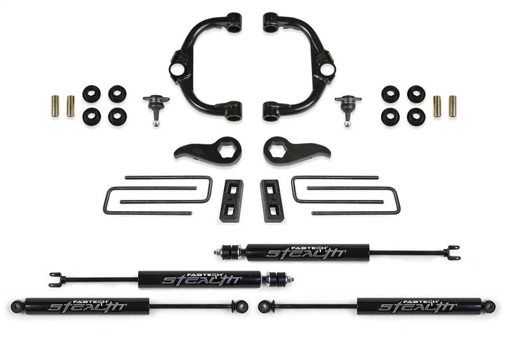 Fabtech K1179M Ball Joint Upper Control Arm Lift System with Dirt Logic 2.25 Rear Shocks for Chevrolet Silverado 3500 HD and GMC Sierra 3500 HD