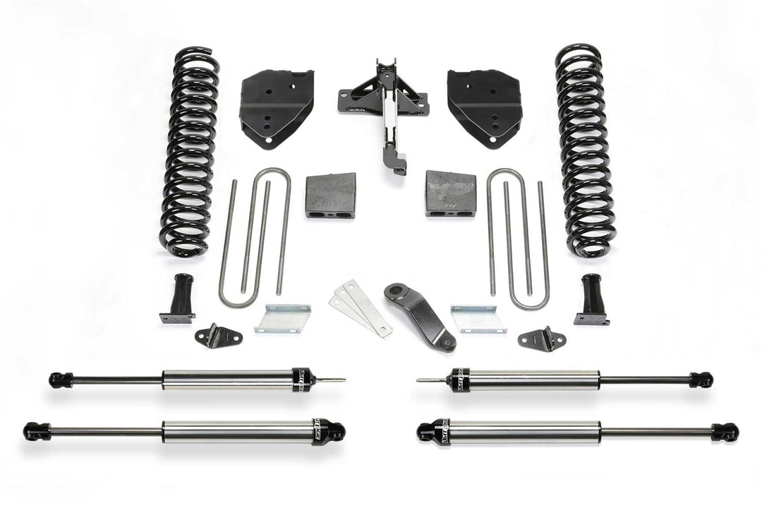 Fabtech Basic Lift System with Shocks for Ford F-250 & F-350 2017-2021 – 4 Inch Drop Bracket Kit Part K2217DL