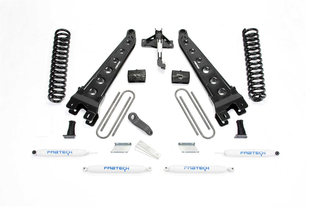 Fabtech Radius Arm Lift System for Ford Super Duty K2218 - 6-inch Lift with Heavy-Duty 4 Link Components