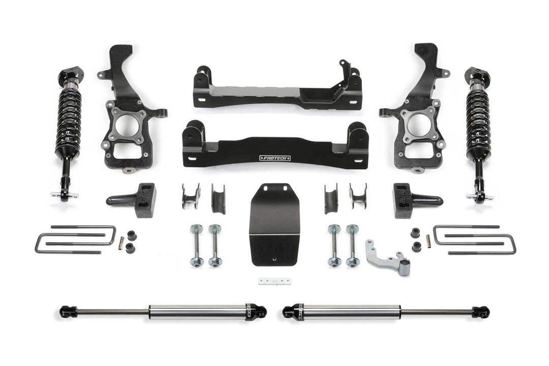 Fabtech K2387DL 4-Inch Lift Kit for Ford F-150 (2021-2026) with Dirt Logic 3.0 Coilovers and Heavy-Duty Knuckles