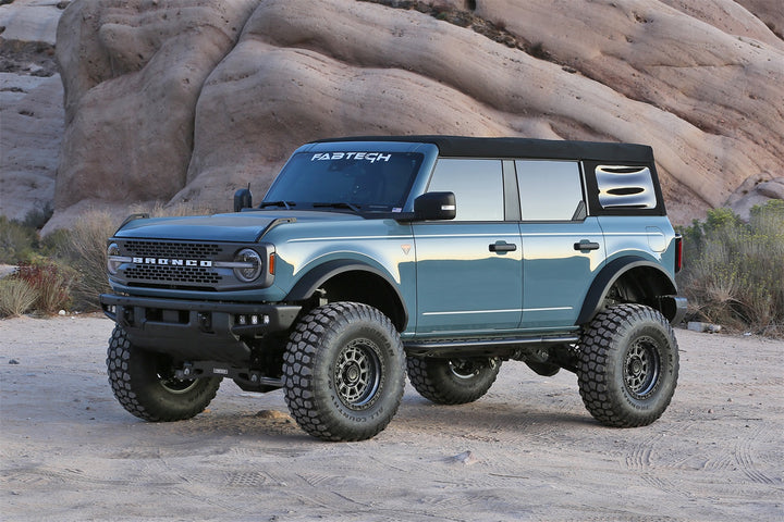 Fabtech K2391 Bronco Lift Kit with 5-Inch Lift and Dirt Logic 2.5 Resi Coilovers