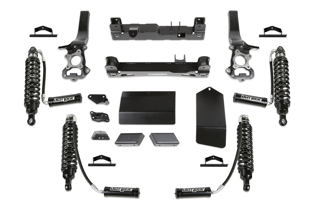 Fabtech Bronco Lift Kit (Part K2395DL) - 5 to 6 Inch Lift with Dirt Logic 2.5 Resi Coilovers