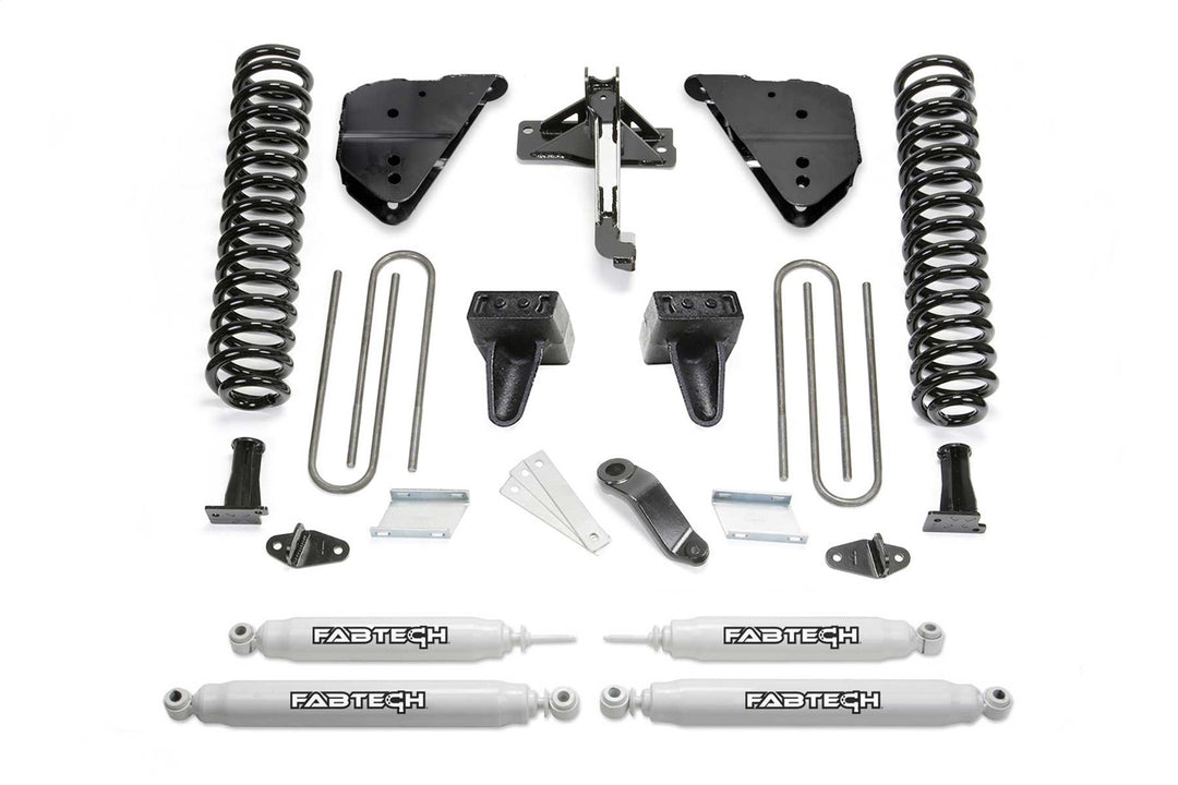 Fabtech K2412 Basic Lift System with Shocks for Ford F-250 and F-350 Super Duty (6 Inch Lift)