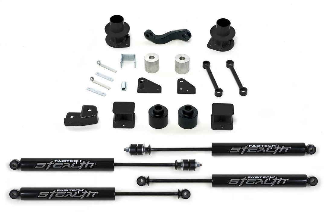 Fabtech K4037M Basic Lift System with Shocks for Jeep Wrangler 2007-2018