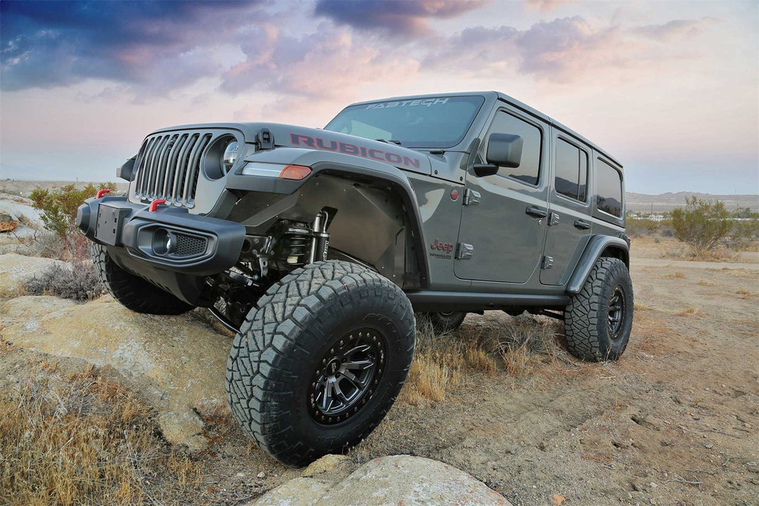 Fabtech K4186 Jeep JL Tube Fenders with LED Light Kit – Durable Steel Offroad Fender Upgrade