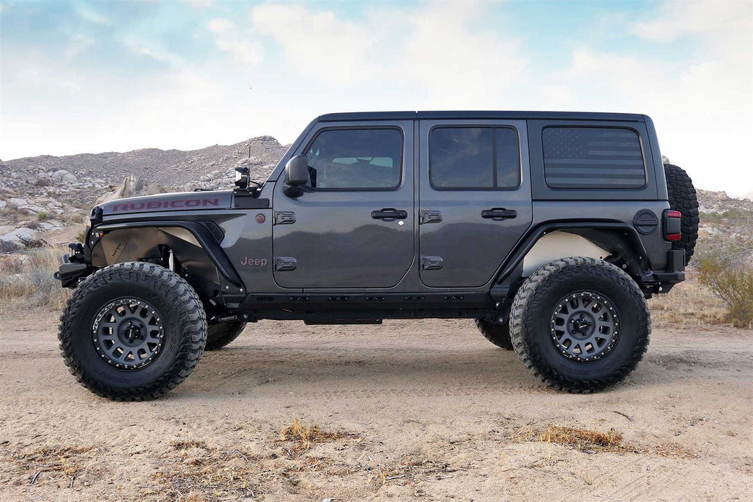 Fabtech K4187 Jeep JL Tube Fenders with LED Light Kit – Offroad Tire Protection and Enhancement