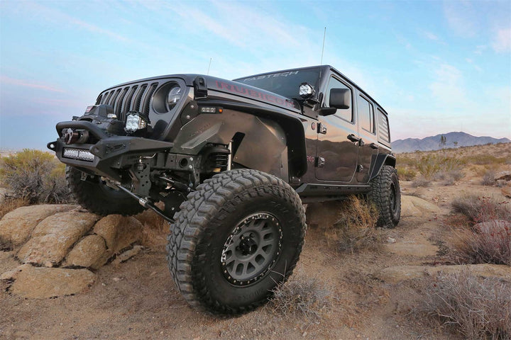Fabtech K4187 Jeep JL Tube Fenders with LED Light Kit – Offroad Tire Protection and Enhancement