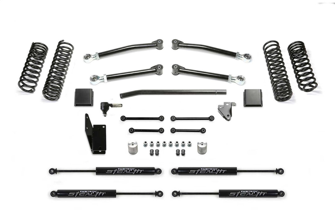 Fabtech Trail Lift System for Jeep Gladiator K4195M - 3 Inch Lift Kit with Heavy-Duty Components