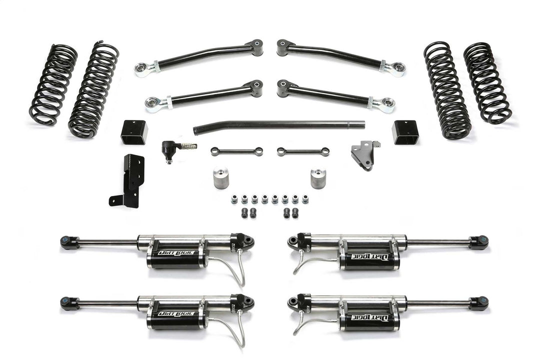 Fabtech Trail Lift System for Jeep Gladiator K4210DL – 5 Inch Lift Kit with Dual Rate Coil Springs and Heavy Duty Suspension Components