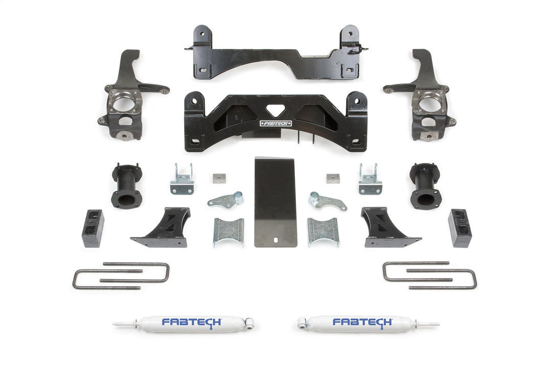 Fabtech K7054 Suspension Lift System for Toyota Tundra – 6 Inch Lift with Coil Spacer and Rear Block Kit