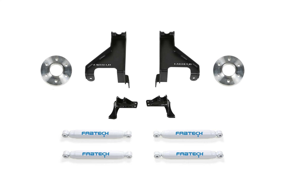 Fabtech K9012 Auxiliary Shock Kit for Mercedes-Benz Sprinter 3500 with Performance Twin Tube Shocks