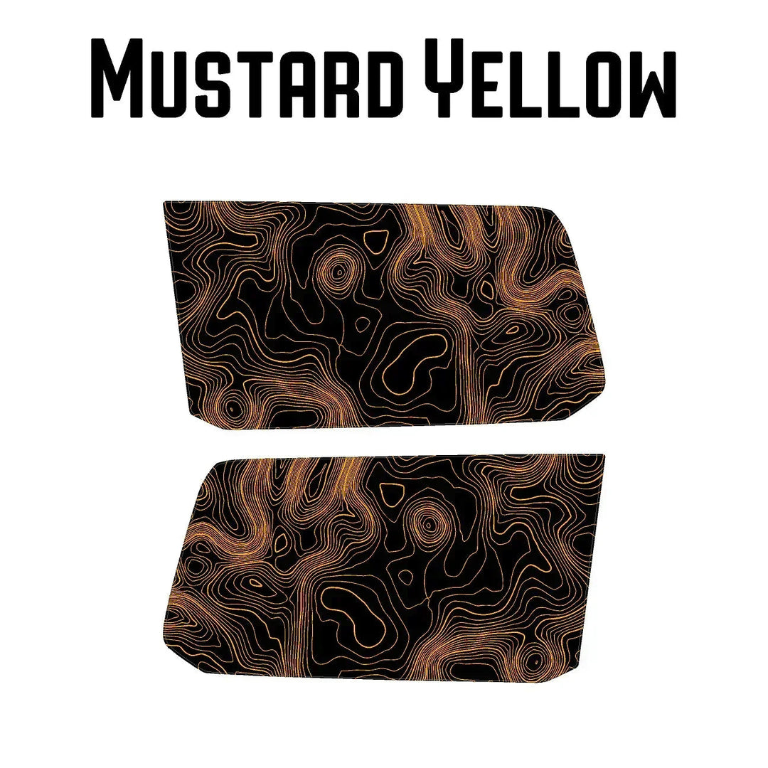 Topographic Rear Window Map Overlays V3 (Perforated) - 2025+ 4Runner