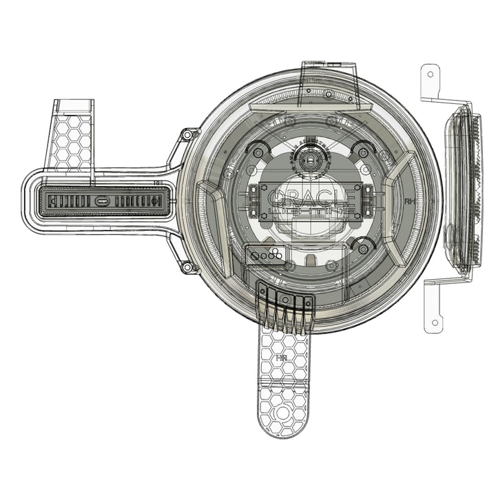 Oracle Lighting Oculus Bi-LED Headlight Assembly for 2021+ Ford Bronco - Amber/White Switchback