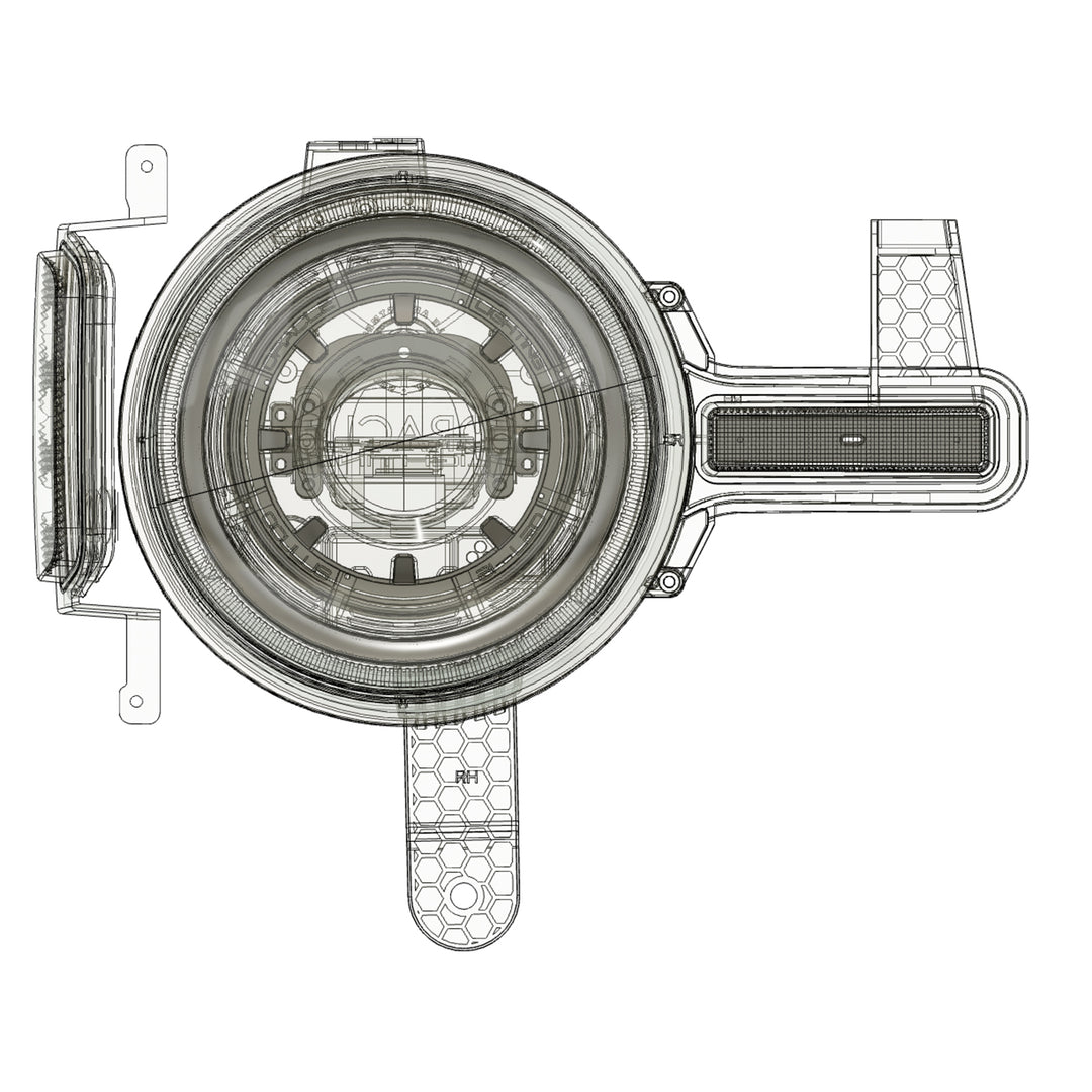 Oracle Lighting Oculus Bi-LED Headlight Assembly for 2021+ Ford Bronco - Amber/White Switchback