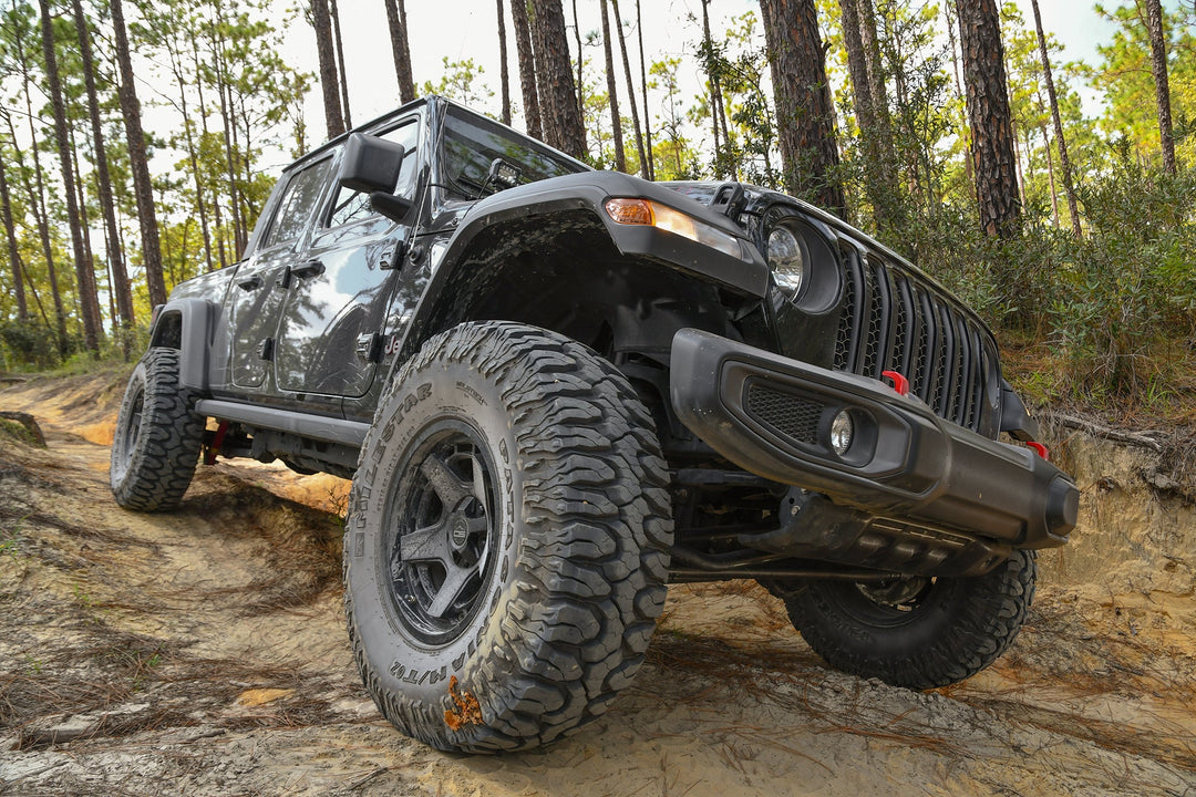 Overland Sector Atlas 17x9 -12 5x114.3/5x127mm 71.5mm Satin Black by Overland Sector | KOVA Offroad