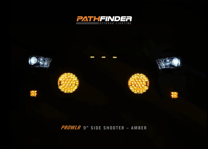 PROWLR 9" LED Driving Light [TRUE AMBER] by Backwoods Adventure Mods | KOVA Offroad