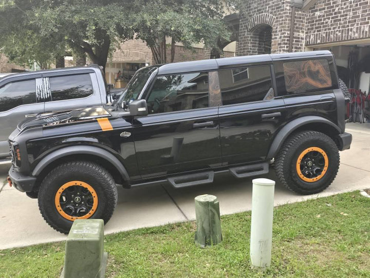 Topo Hardtop Side Window Overlays - 2021+ Bronco 4 Door