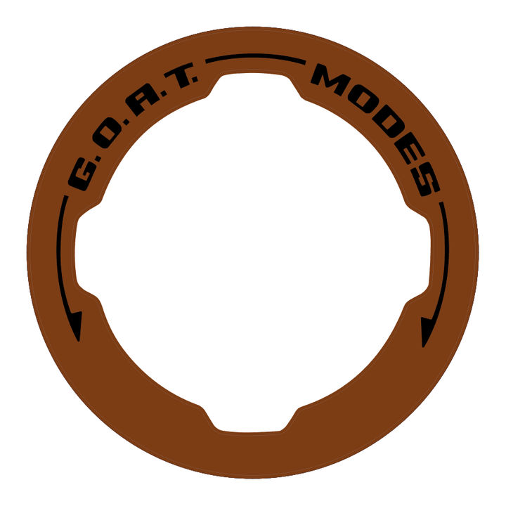 GOAT Mode Dial Ring Overlay V2 - 2021+ Bronco