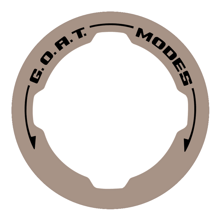 GOAT Mode Dial Ring Overlay V2 - 2021+ Bronco