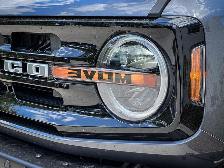 Printed Series  Signature DRL Bar Overlays - 2021+ Bronco (Signature Headlights)
