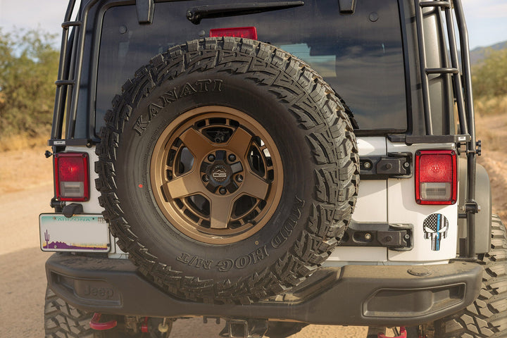 Overland Sector Atlas 17x9 -12 5x114.3/5x127mm 71.5mm Satin Textured Bronze by Overland Sector | KOVA Offroad