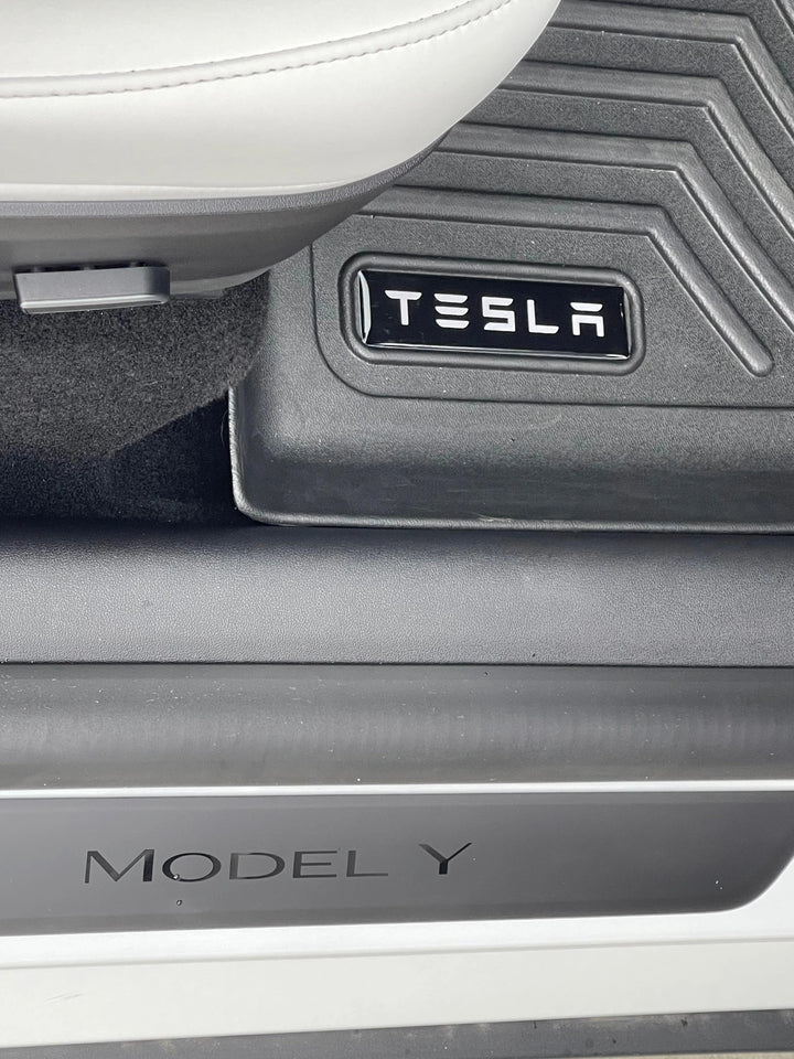 Tesla Logo Emblem for WeatherTech Floor Mats - Model S, X, 3, and Y
