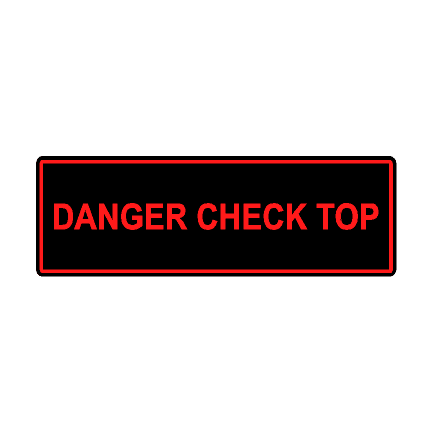 Soft Top Warning Labels - 2021+ Bronco