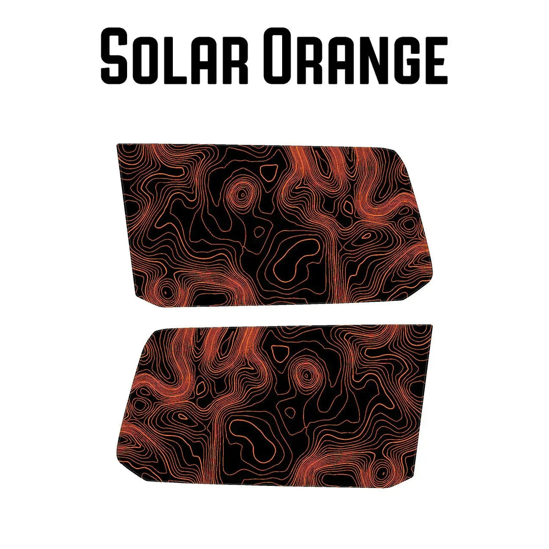 Topographic Rear Window Map Overlays V3 (Perforated) - 2025+ 4Runner