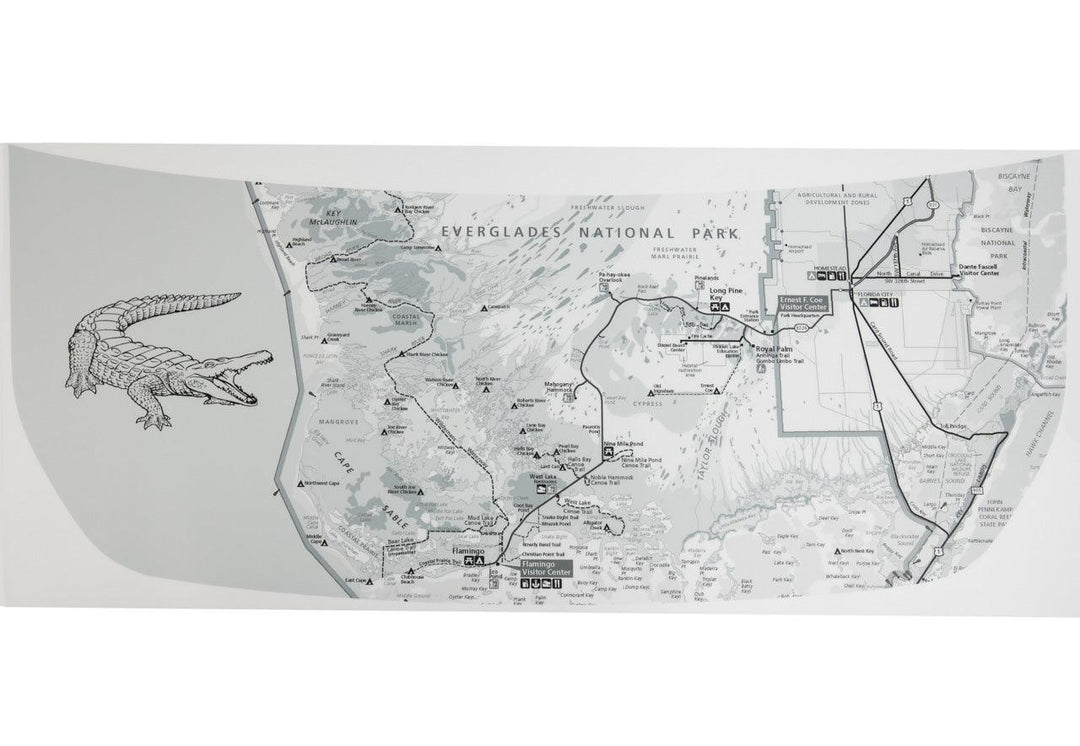 Stealth Clear Everglades Topographic Map Hood Overlay - 2021+ Bronco