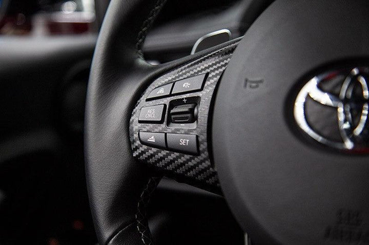 "Supra" Steering Wheel Trim Overlays (Full Set) - 2020+ Supra