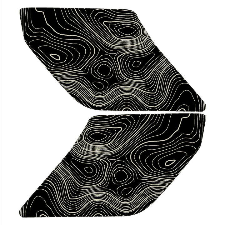 Topo Interior Door Handle Overlays - 2021+ Bronco