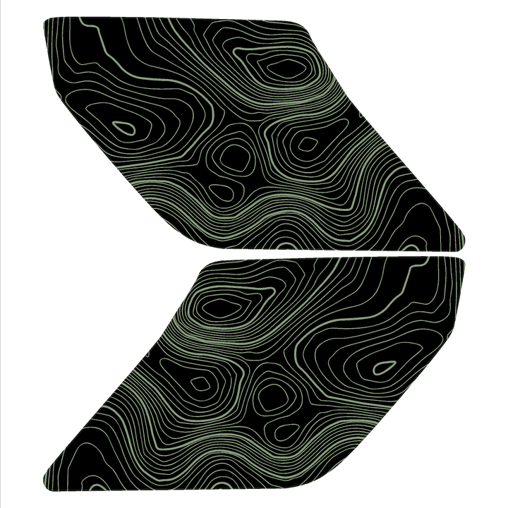 Topo Interior Door Handle Overlays - 2021+ Bronco