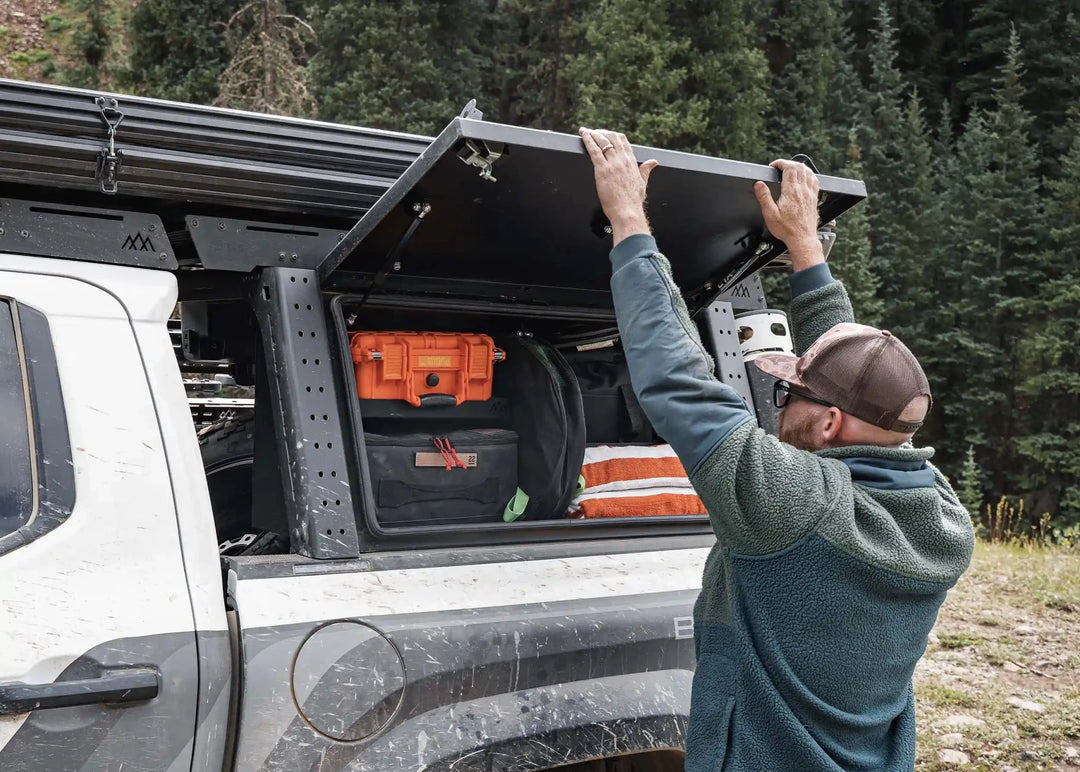Overland Bed Rack Storage Box - Toyota Tacoma by Backwoods Adventure Mods | KOVA Offroad