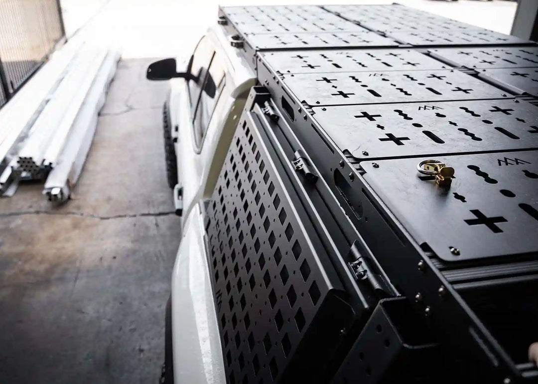 Overland Bed Rack Storage Box - Toyota Tacoma by Backwoods Adventure Mods | KOVA Offroad