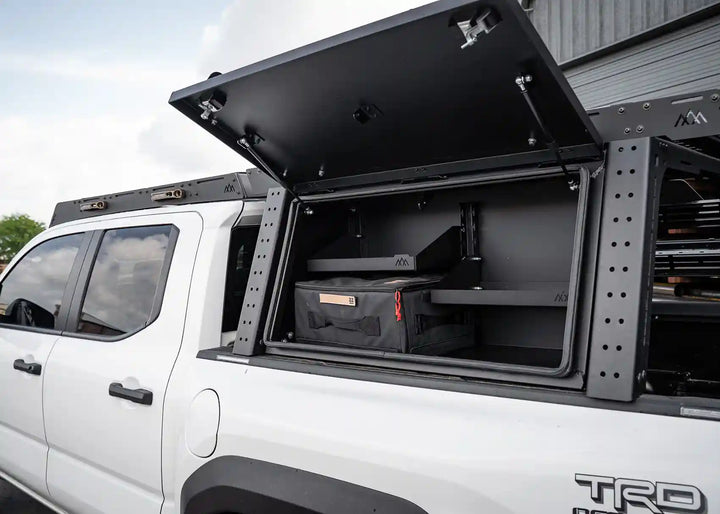 Overland Bed Rack Storage Box - Toyota Tacoma by Backwoods Adventure Mods | KOVA Offroad