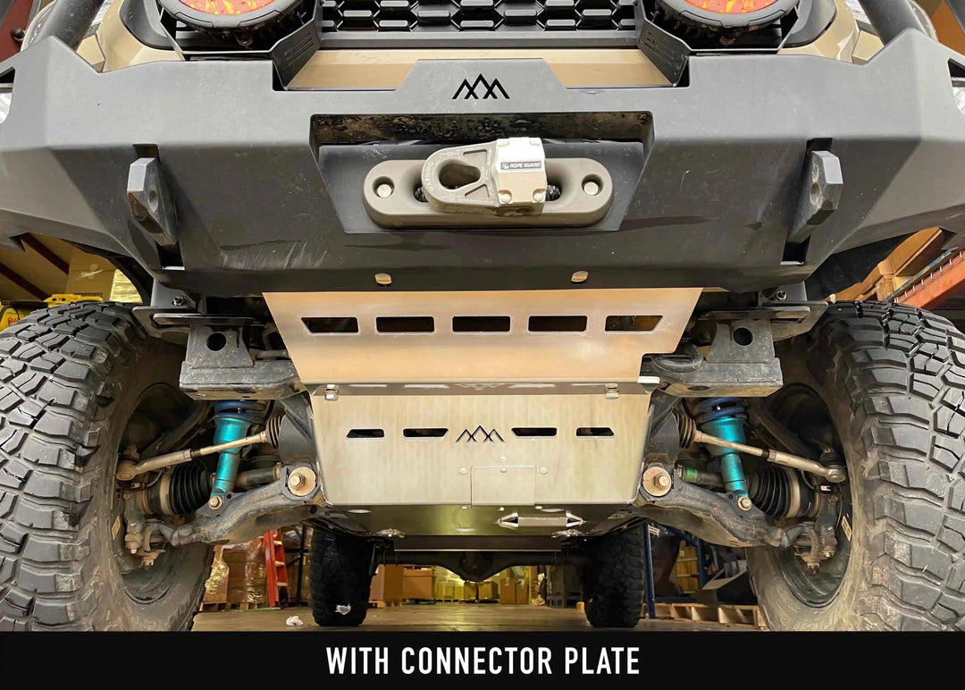 Toyota Tacoma (2005-2023) Aluminum Connector Skid Plate by Backwoods Adventure Mods | KOVA Offroad