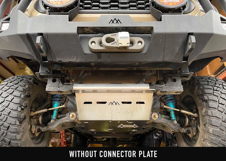 Toyota Tacoma (2005-2023) Aluminum Connector Skid Plate by Backwoods Adventure Mods | KOVA Offroad