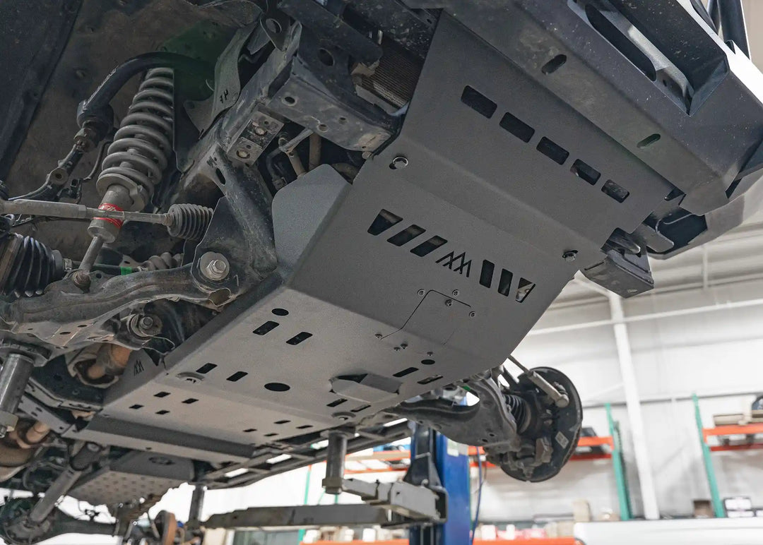 Toyota Tacoma (2005-2023) Full Aluminum Skid Plate System by Backwoods Adventure Mods | KOVA Offroad