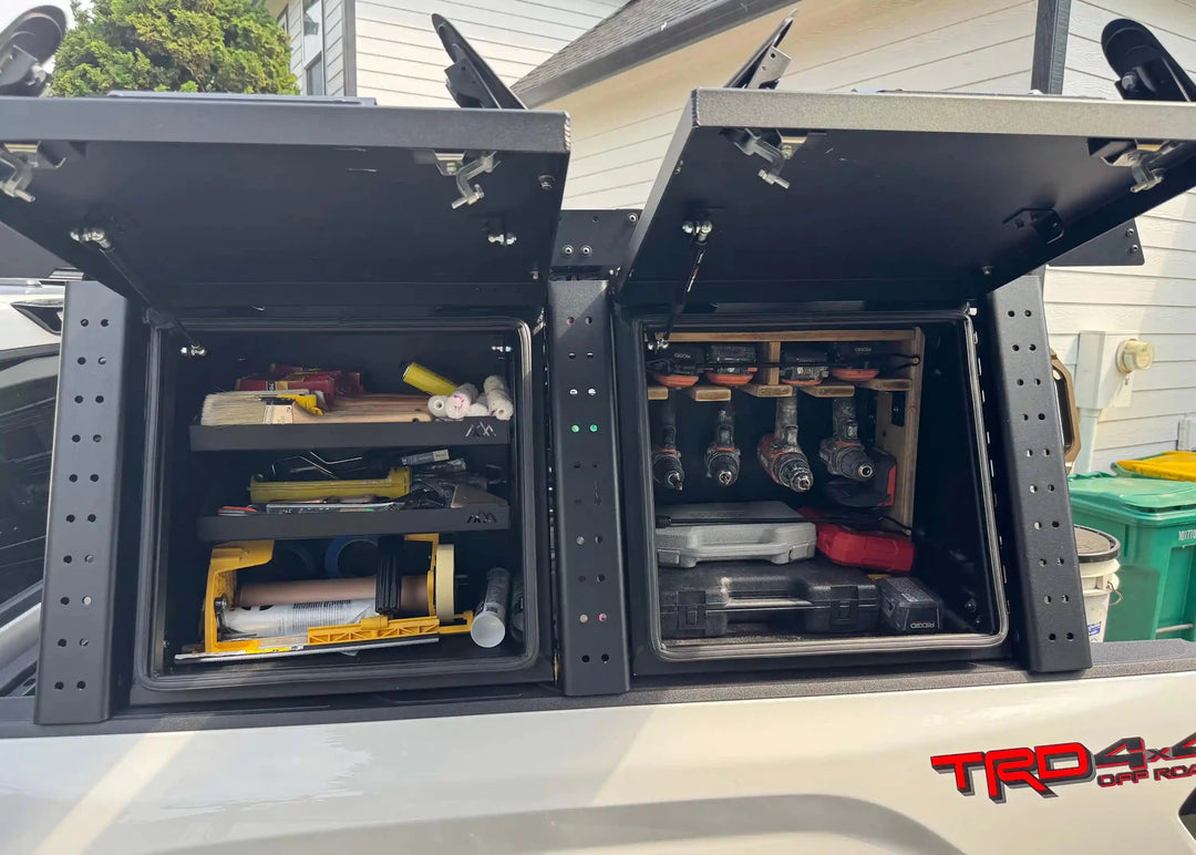Overland Bed Rack Storage Box - Toyota Tundra by Backwoods Adventure Mods | KOVA Offroad