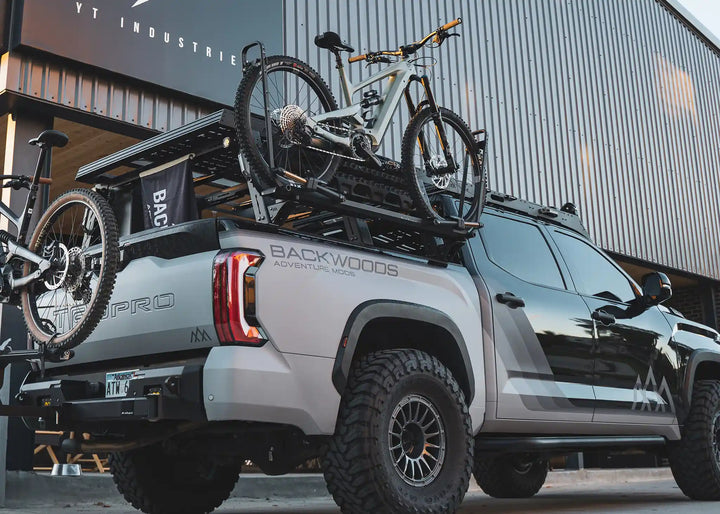 Universal Bike Tray Mounts for Bed Racks by Backwoods Adventure Mods | KOVA Offroad