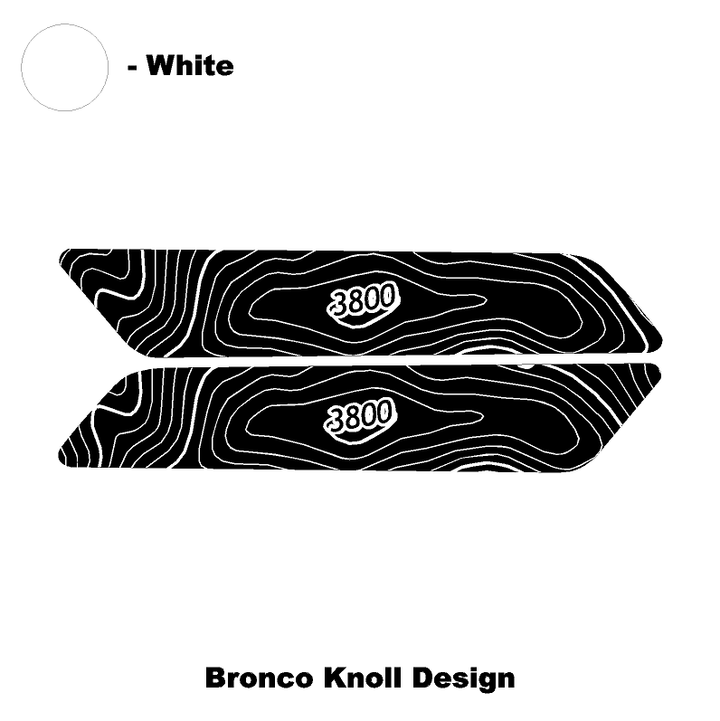 Topo Interior Front Door Grab Handle Overlay Kit (Printed + Laser Series) - 2021+ Bronco